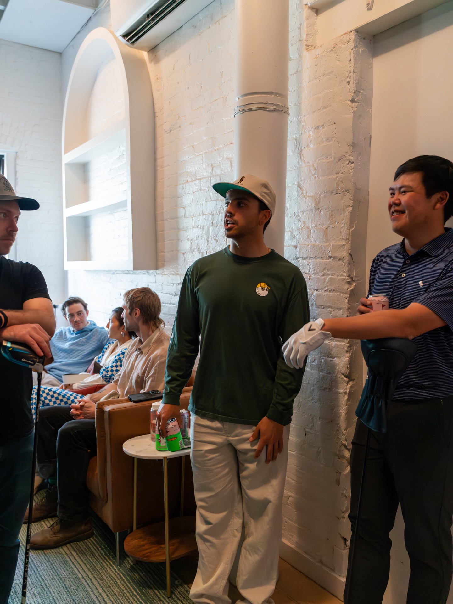 Members socializing at the club